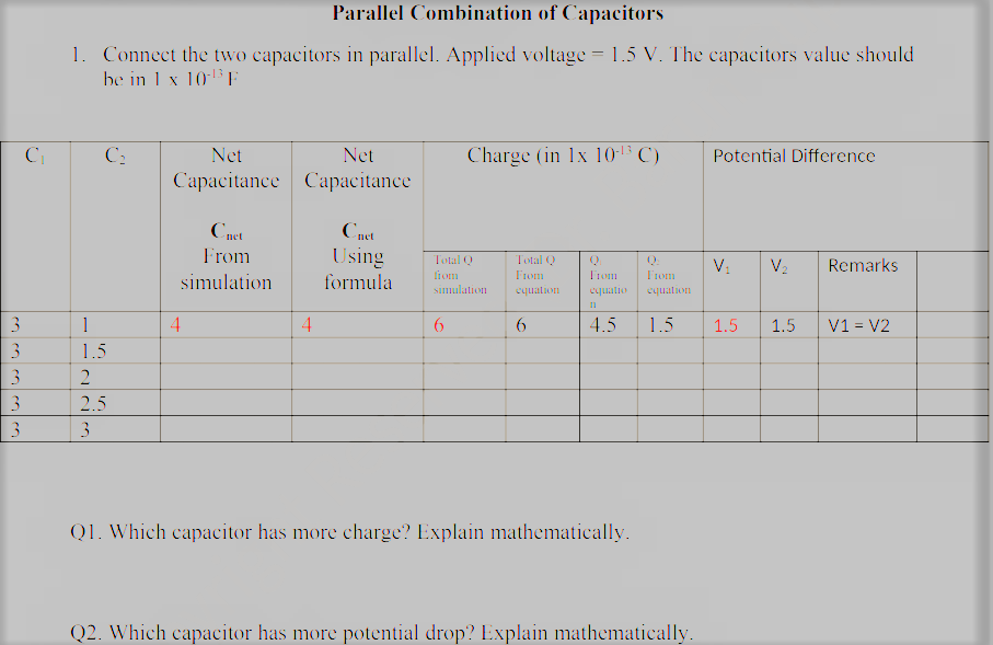 Solved 1. What is the formula for the capacitance of a | Chegg.com