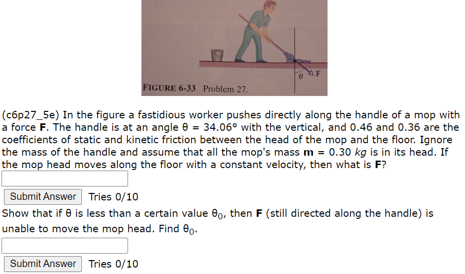 Solved өИЕ FIGURE 6-33 Problem 27. (c6p27_5e) In the figure | Chegg.com