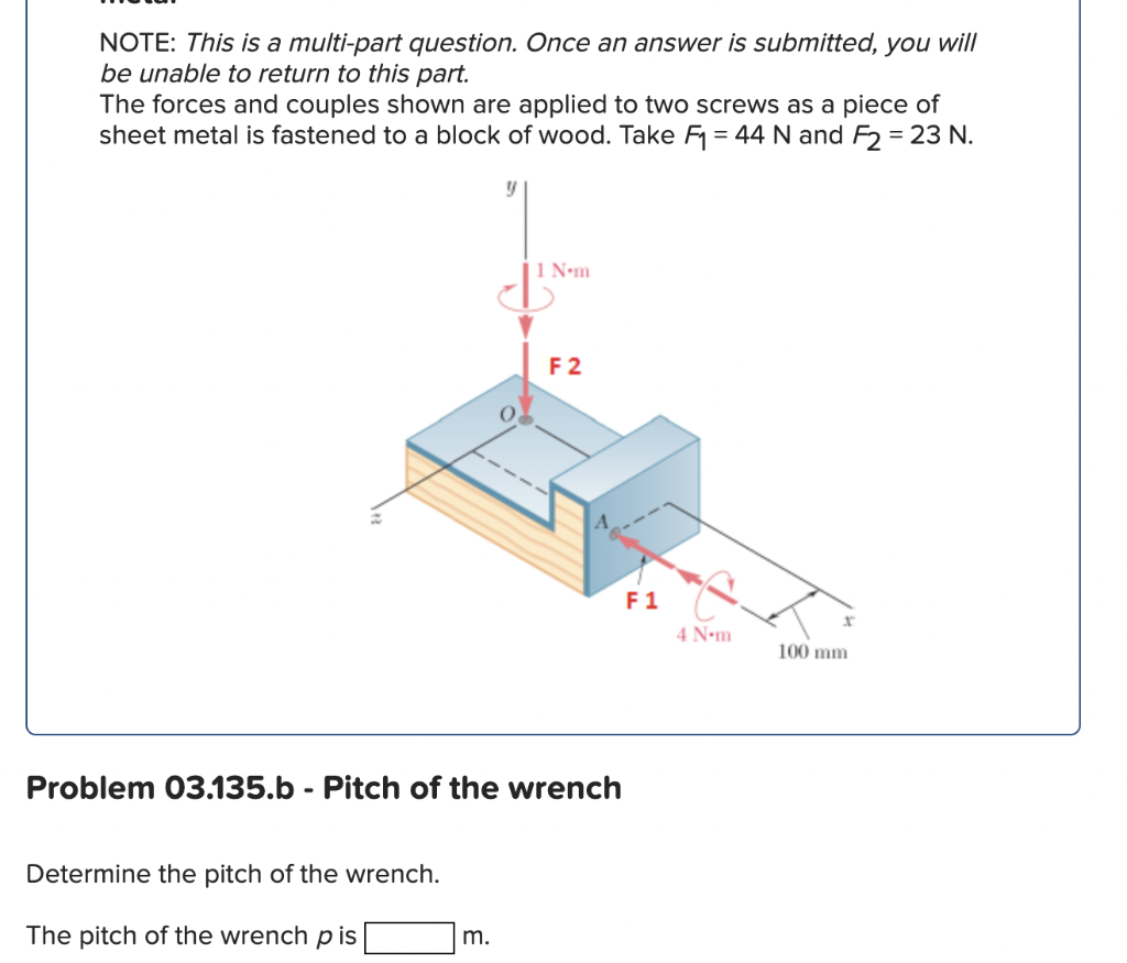 Solved NOTE This is a multipart question. Once an answer
