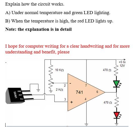 Solved Explain how the circuit works. A) Under normal | Chegg.com