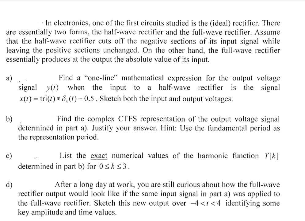 Solved In electronics, one of the first circuits studied is | Chegg.com