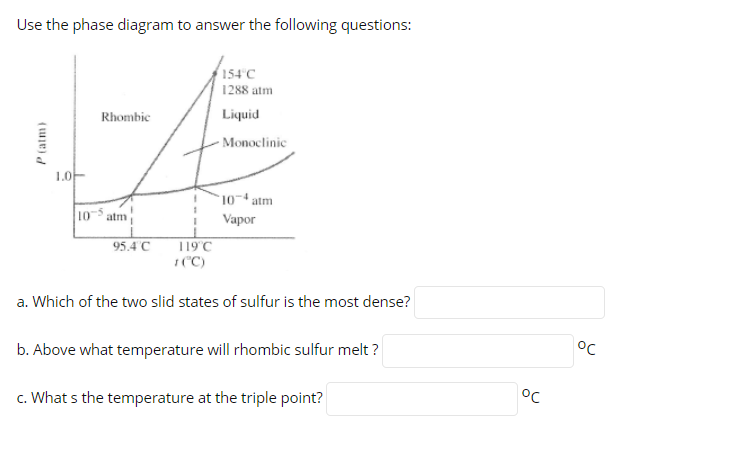 Solved Use the phase diagram to answer the following | Chegg.com