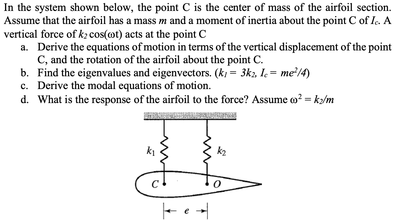 Solved a In the system shown below, the point C is the | Chegg.com
