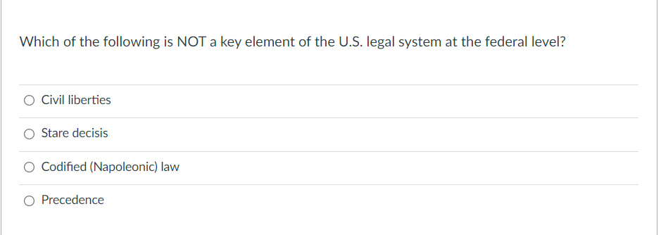 Solved Which of the following is NOT a key element of the | Chegg.com