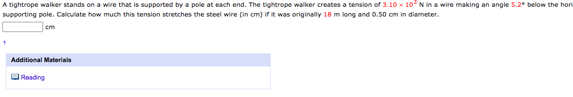 Solved A tightrope walker stands on a wire that is supported | Chegg.com