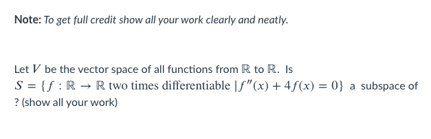 Solved Note: To get full credit show all your work clearly | Chegg.com