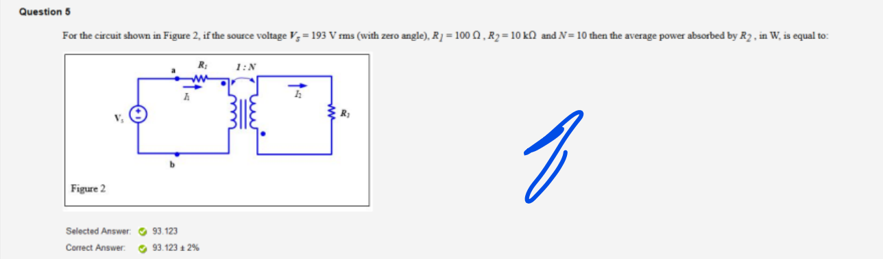 Solved Question 5 For The Circuit Shown In Figure 2, If The | Chegg.com