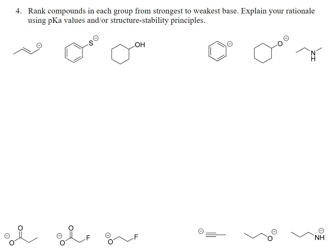 Solved 4 Rank Compounds In Each Group From Strongest To Chegg solved-4-rank-compounds-in-each-group-from-strongest-to-chegg