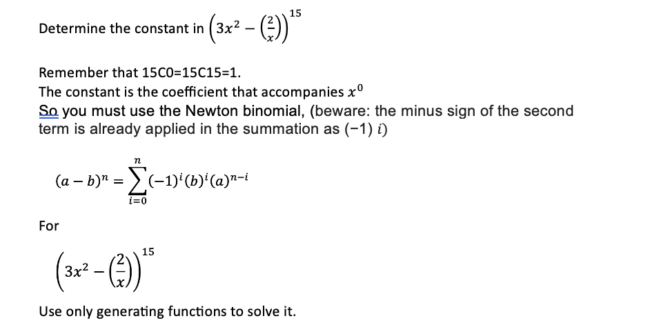 what is the constant of 2x^3-8x^2 3x-7