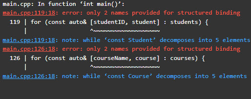 Solved I'm writing a C++ program that will enroll students | Chegg.com