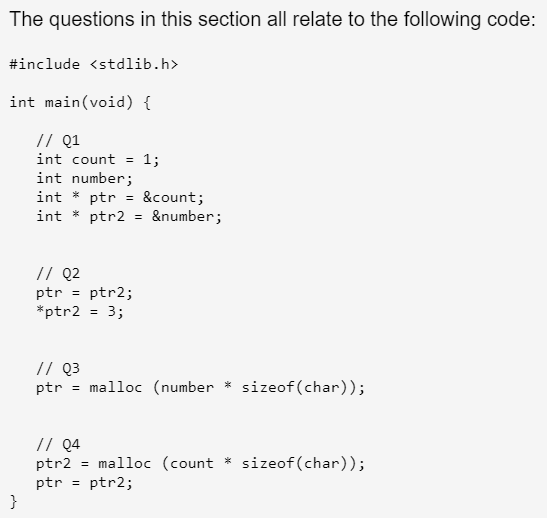 Solved The questions in this section all relate to the | Chegg.com