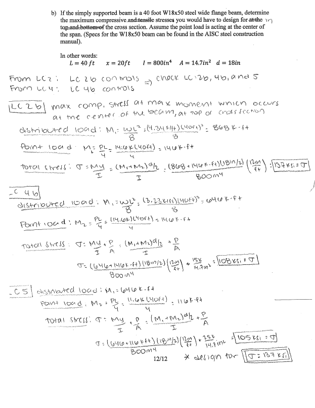 Problem 3 The beam below is the same beam that you | Chegg.com