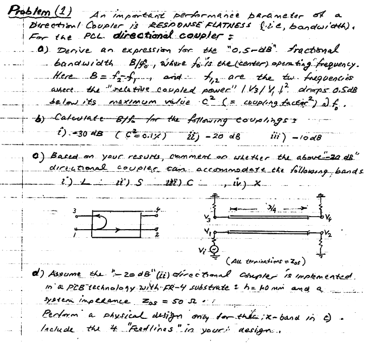 Solved An important performance parameter of a directional