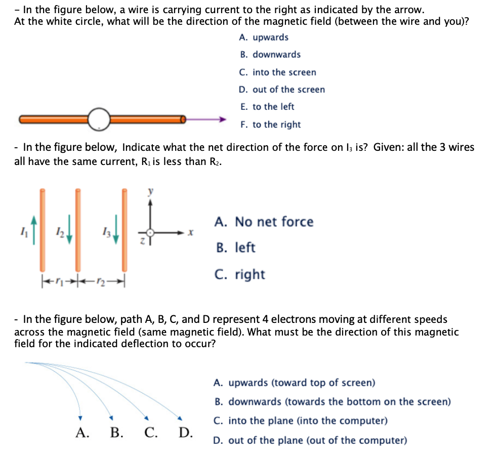 Solved - In The Figure Below, A Wire Is Carrying Current To | Chegg.com