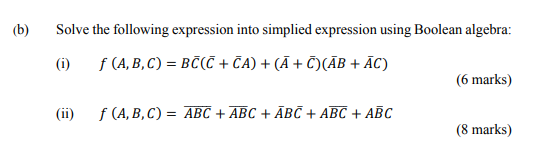 Solved (b) Solve The Following Expression Into Simplied | Chegg.com