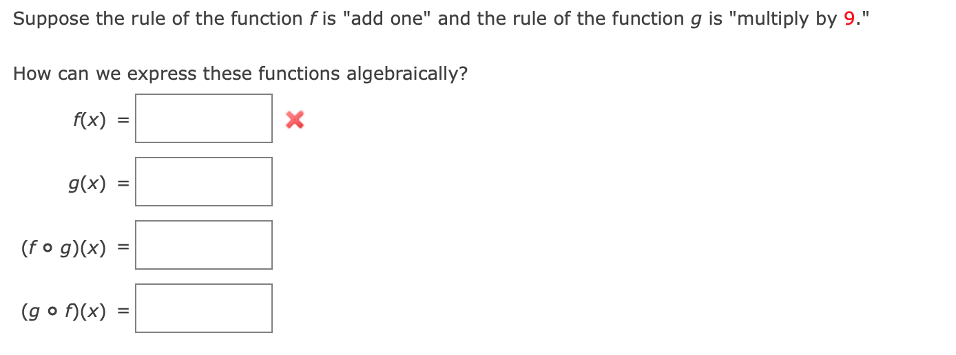 Solved Suppose the rule of the function f is 