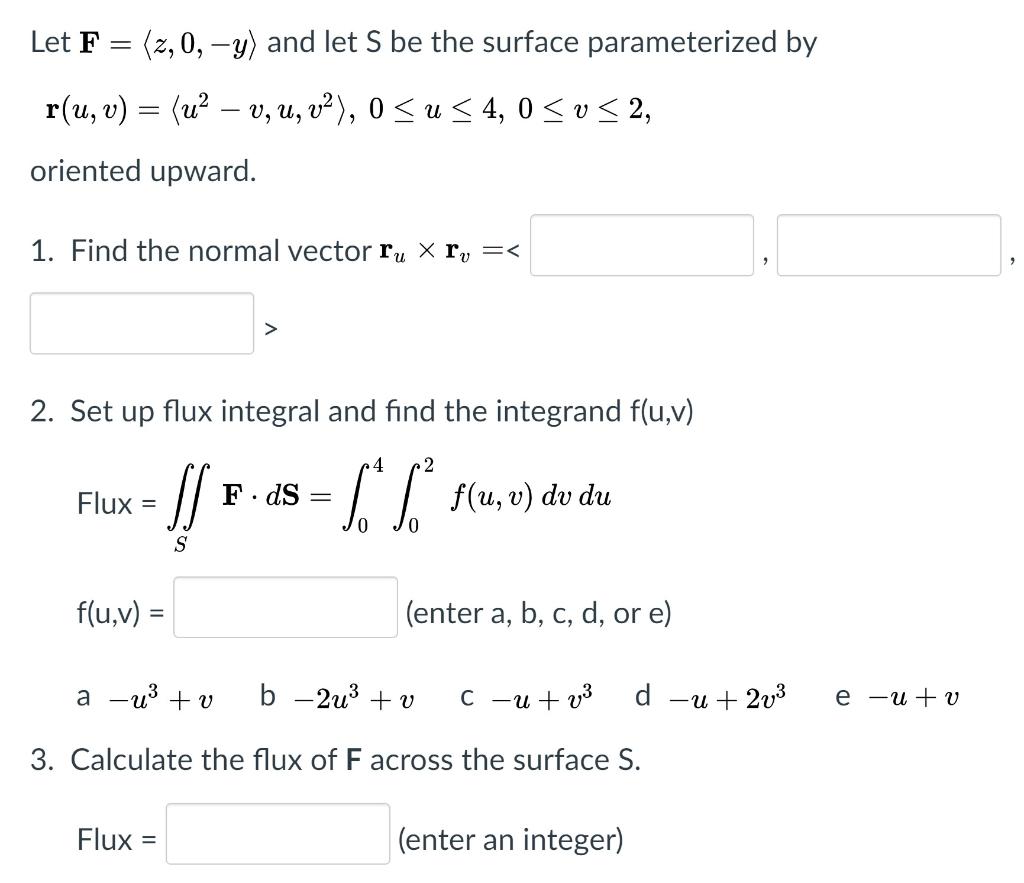 Solved Let F 2 0 Y And Let S Be The Surface Paramet Chegg Com