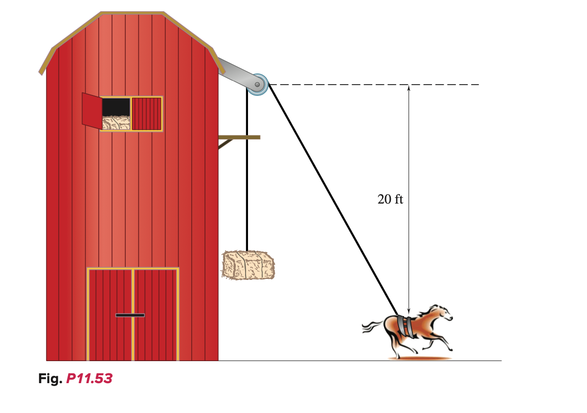 Solved A farmer lifts his hay bales into the top loft of his