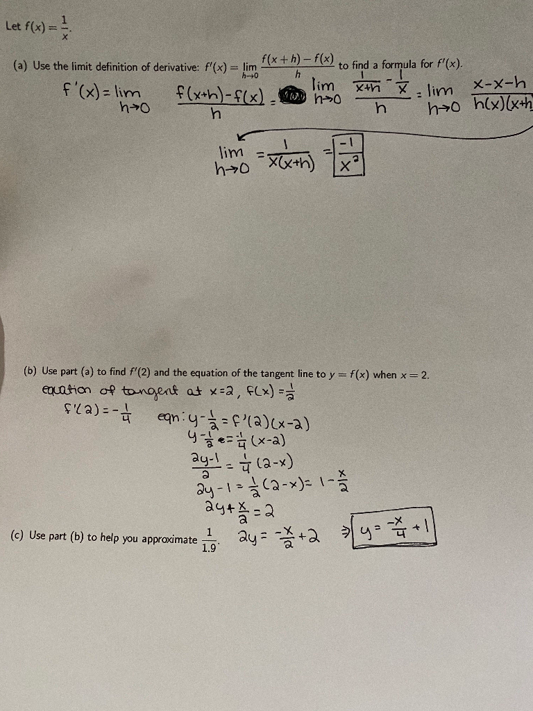 Solved 1 Let C Use Part B To Help You Approximate 1 Chegg Com