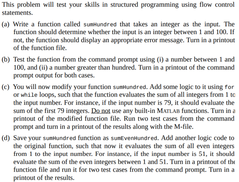 Solved This problem will test your skills in structured | Chegg.com