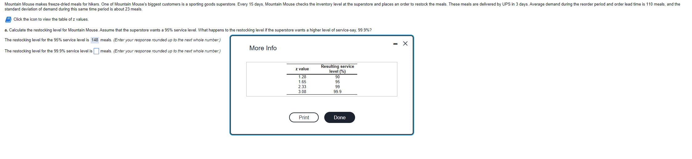 Solved standard deviation of demand during this same time | Chegg.com