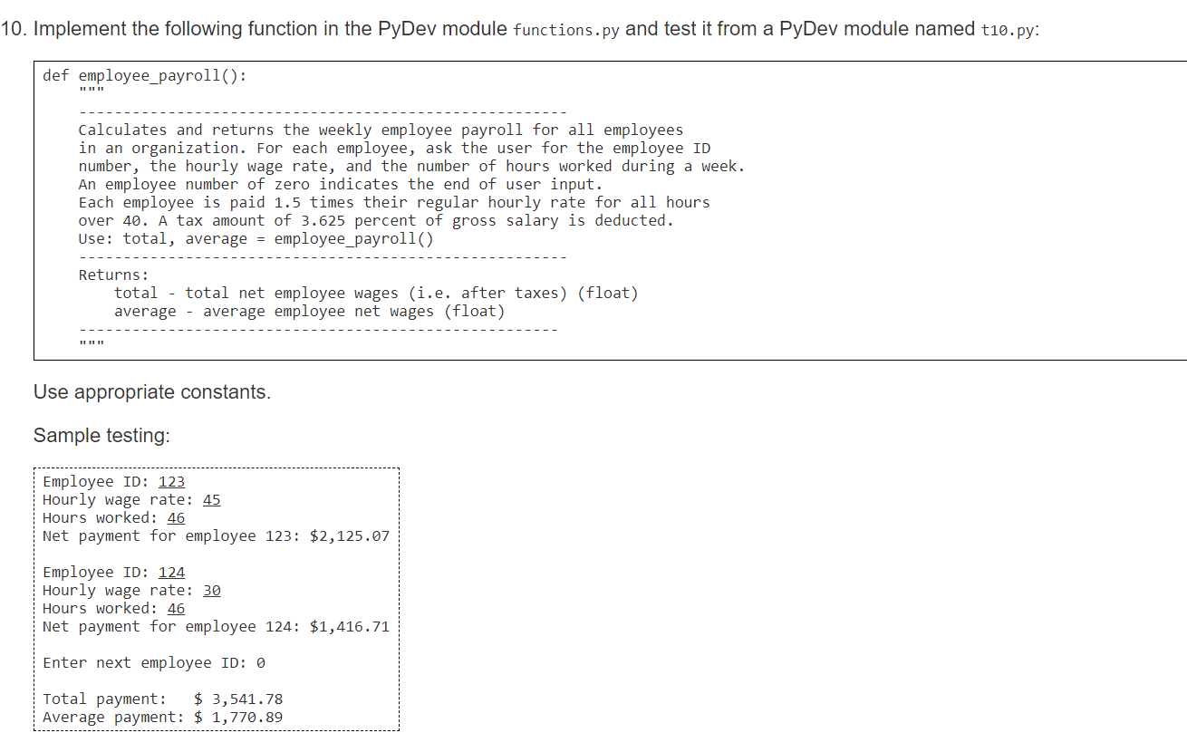 Solved 3. Implement the following function in the PyDev | Chegg.com