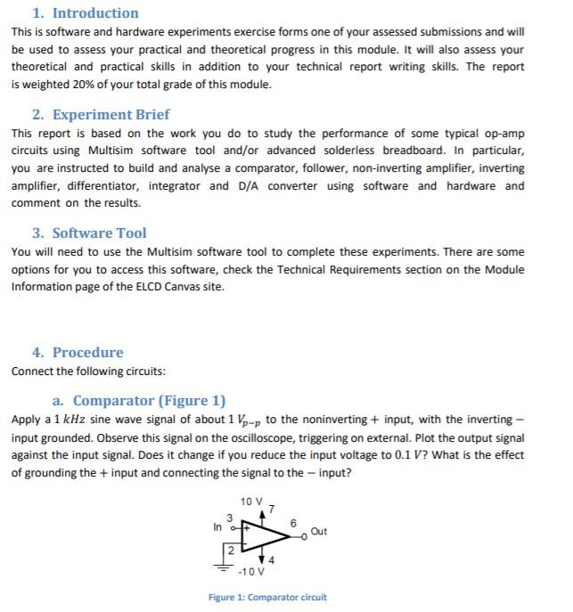 Solved 1. Introduction This is software and hardware | Chegg.com
