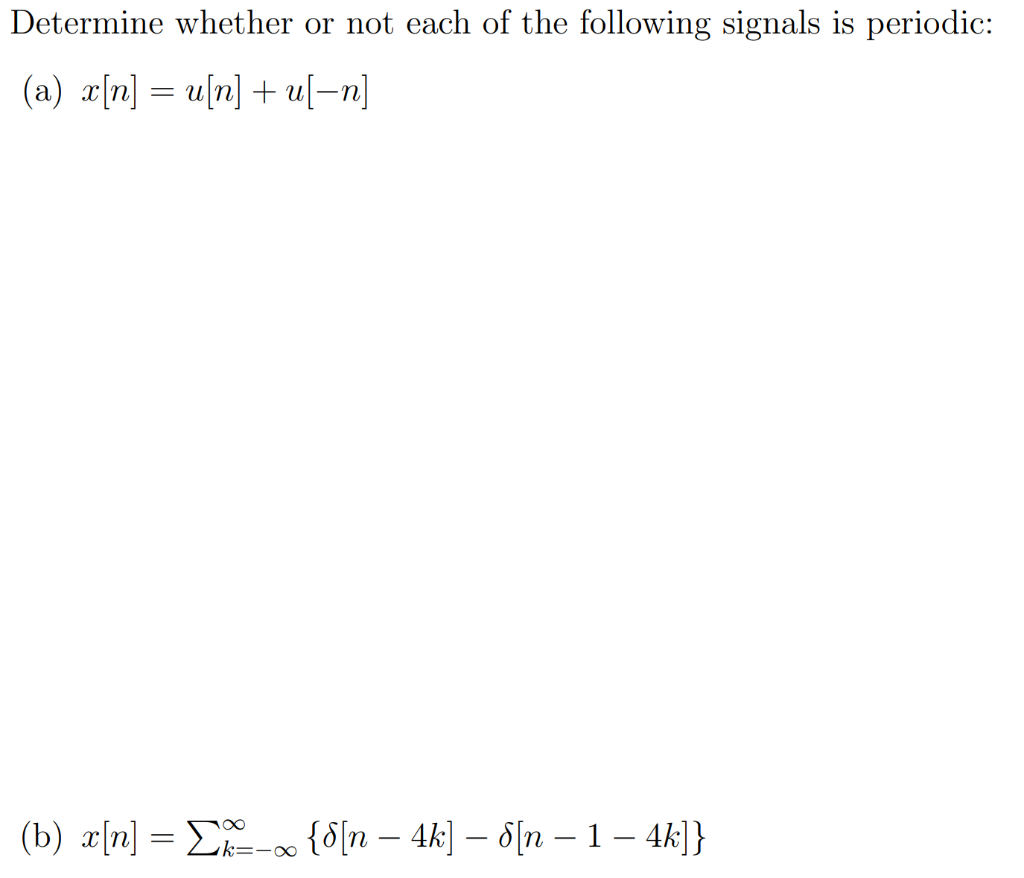 Solved Determine whether or not each of the following | Chegg.com