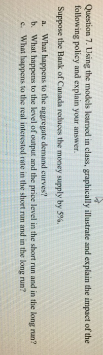 Solved Question 7. Using the models learned in class, | Chegg.com