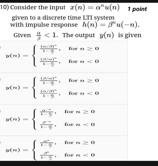 Solved 7 Consider The Lti System With Impulse 1 Point Re Chegg Com