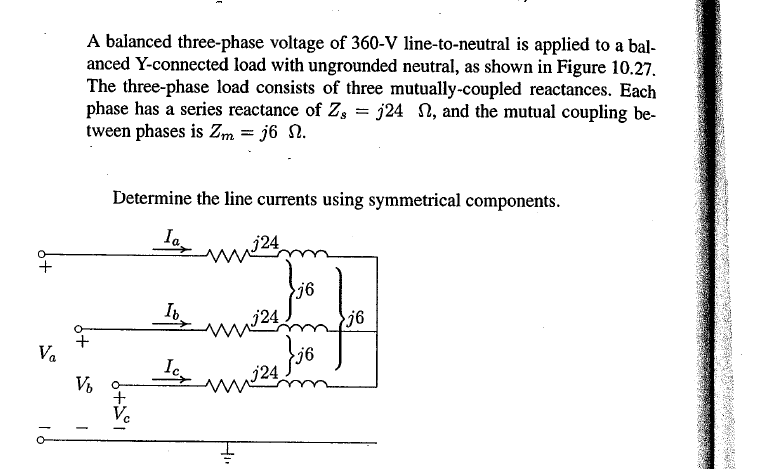 Solved A balanced three-phase voltage of 360-V | Chegg.com