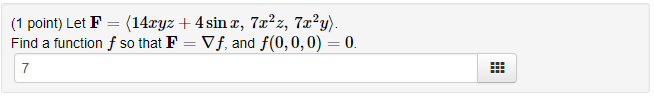 Solved 1 Point) Let | Chegg.com