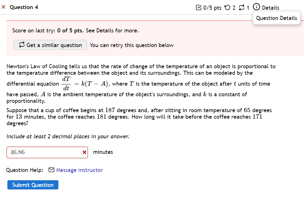 X Question 4 B0/5 Pts 5 2 1 Details Question Details | Chegg.com