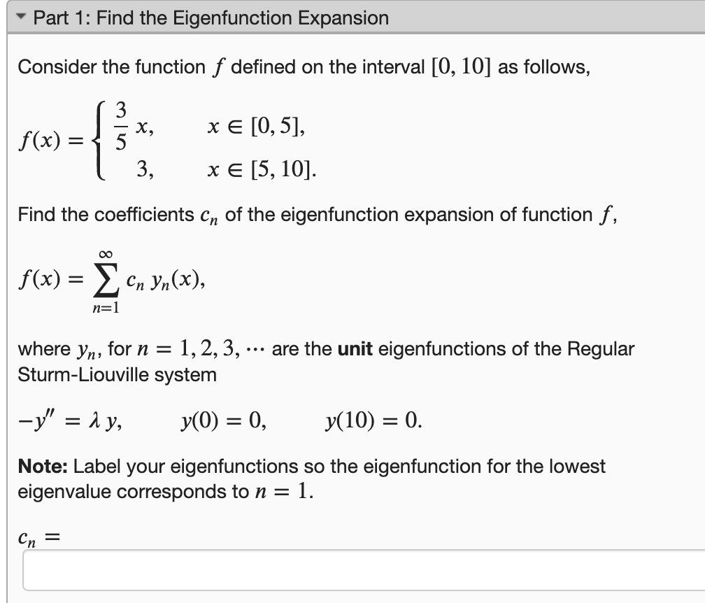 Solved Consider the function f defined on the interval | Chegg.com