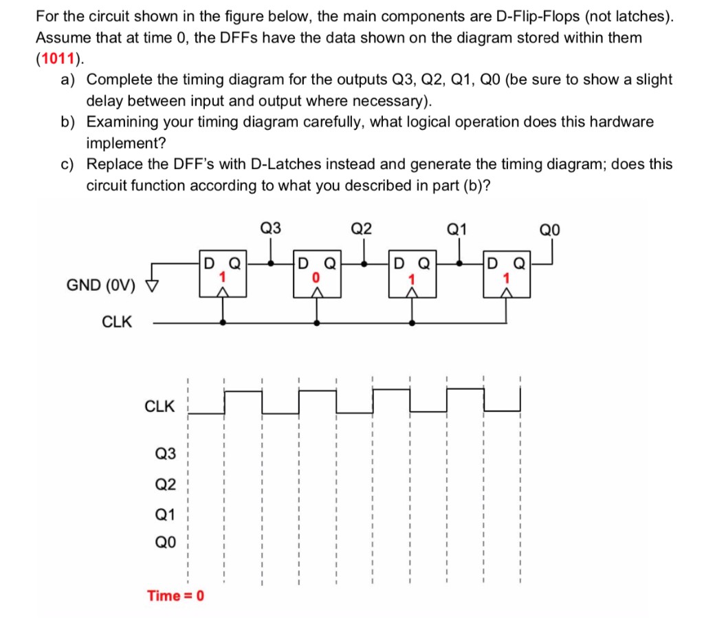 Solved For the circuit shown in the figure below, the main | Chegg.com