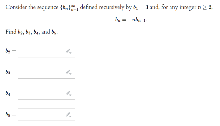 Solved Consider The Sequence {bn} Defined Recursively By B₁ | Chegg.com