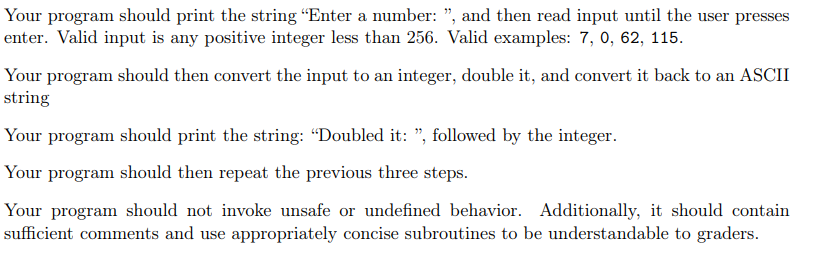 Solved Your program should print the string 