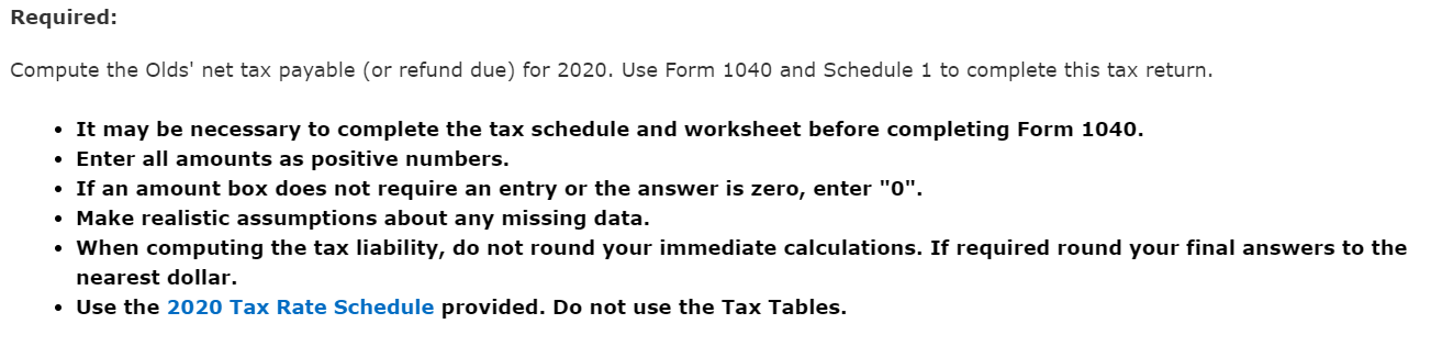 Solved Note: This problem is for the 2020 tax year. Alfred | Chegg.com