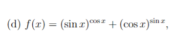 derivative of sinx x cosx