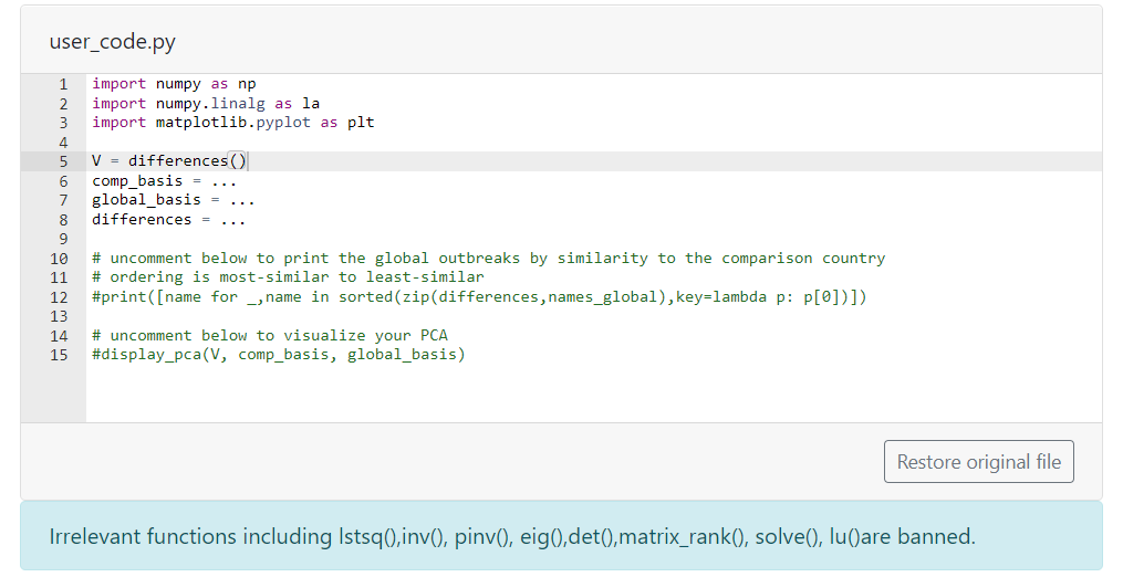 CHW11.2. Analyzing COVID outbreaks with PCA | Chegg.com