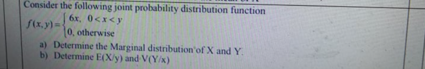 Solved Consider the following joint probability distribution | Chegg.com