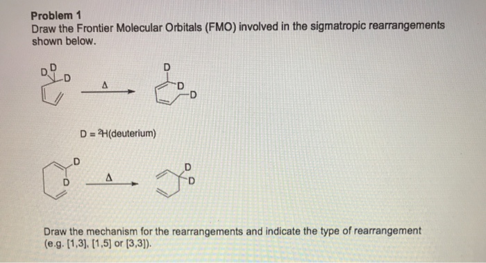 Solved Draw the Frontier Molecular Orbitals (FMO) involved | Chegg.com