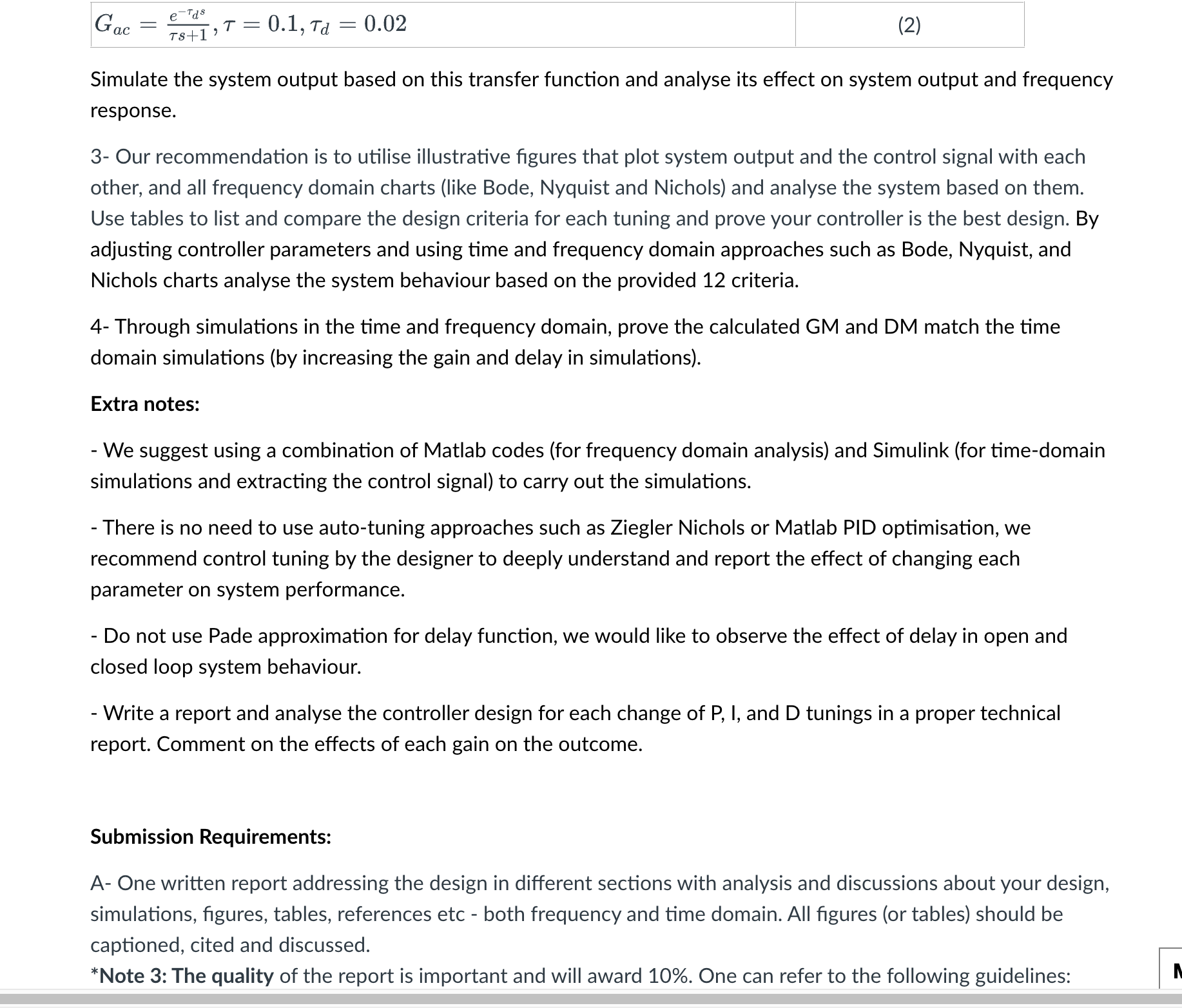 Problem Statement: The pitch motion of the Vanguard | Chegg.com