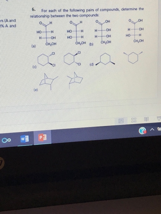 Solved For each of the following pairs of compounds, | Chegg.com