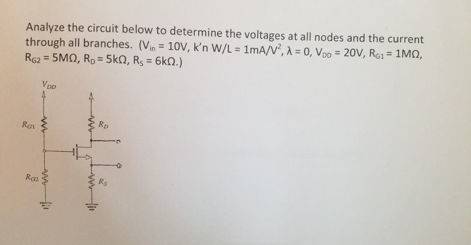 Solved Analyze the circuit below to determine the voltages | Chegg.com