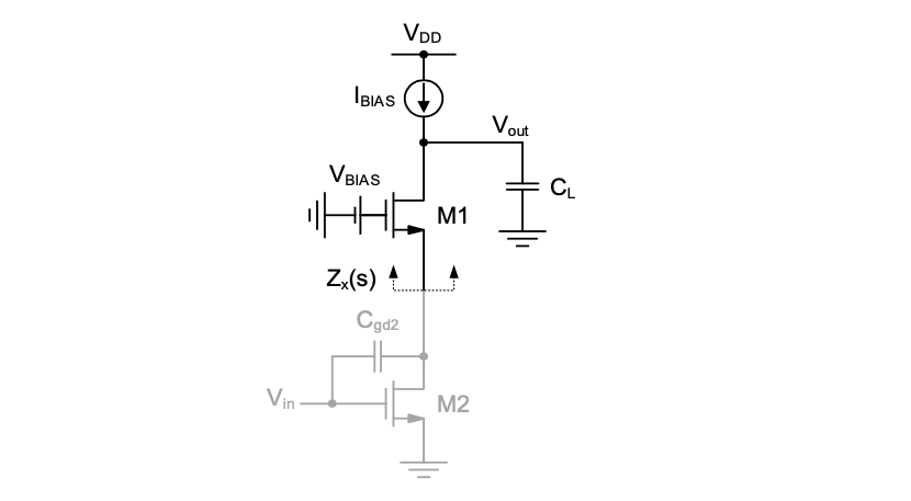 Solved Cascode amplifier with capacitive load (required for | Chegg.com