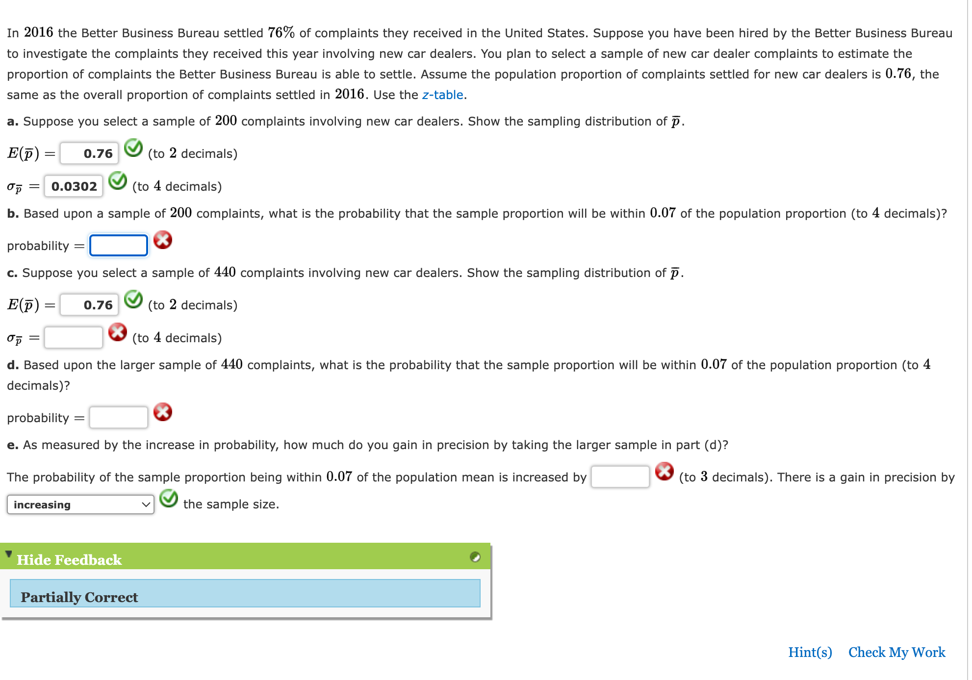 Solved In 2016 the Better Business Bureau settled 76 of