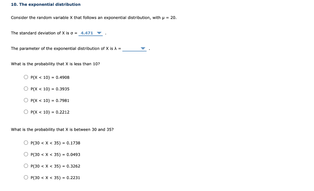 Solved Consider the random variable X that follows an | Chegg.com