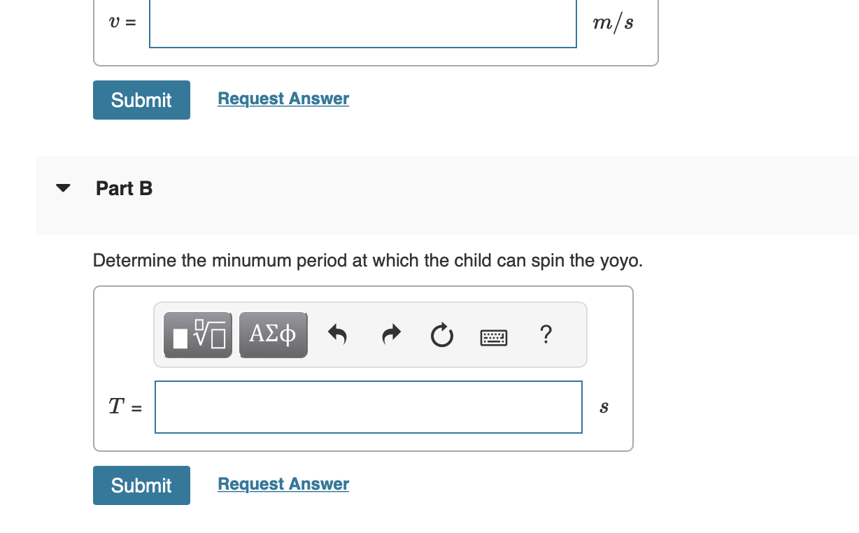 Solved A child spins a yoyo of mass 0.4 kg attached to a