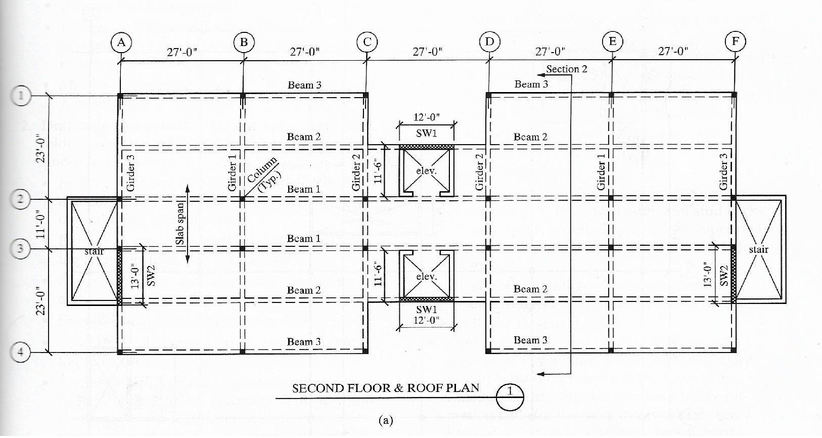 Solved A B D E 27'-0